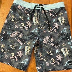 Boys size 14 / 27 waist Hurley swim Trunks